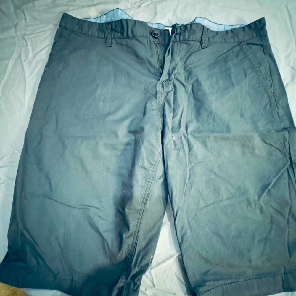 Tom Tailor dark grey flat front shorts.